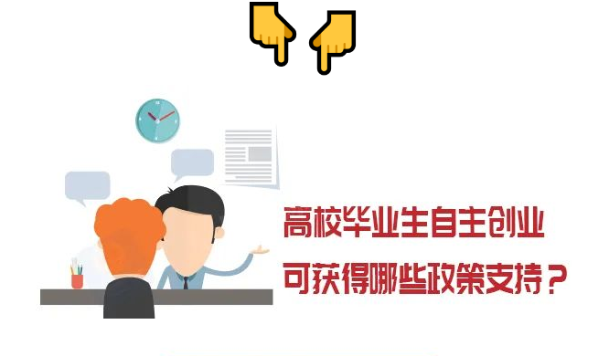 高校毕业生自主创业可获得哪些政策支持？一图看懂